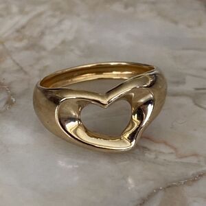 Tiffany & Co. 18K Elsa Peretti Open Heart Ring